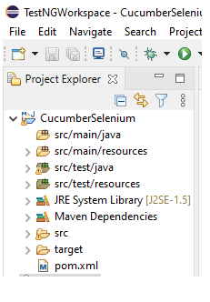 Cucumber Selenium project structure
