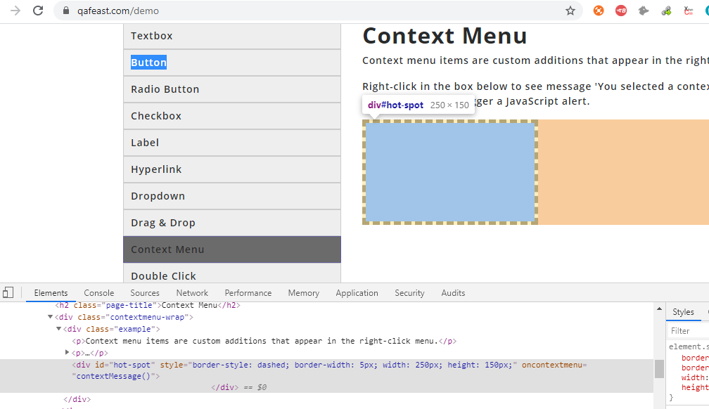 Right Click and Double Click in Selenium (Examples)