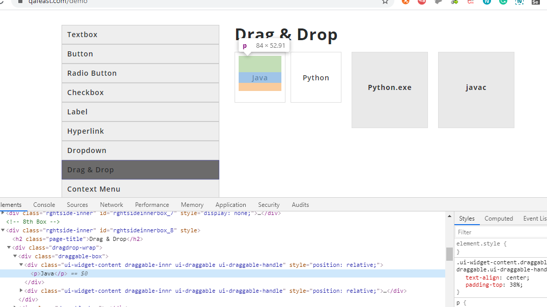 How To Perform Drag And Drop In Selenium Java